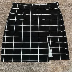 Shein plaid skirt